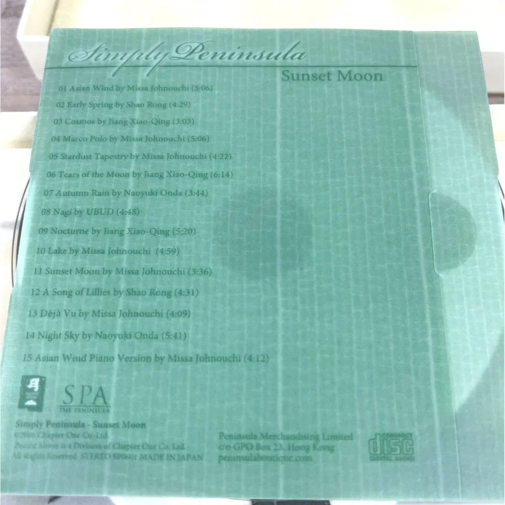 Peninsula Hotel Spa Candle Set Luxury Exotic Fragrance Relaxation CD Gift Box